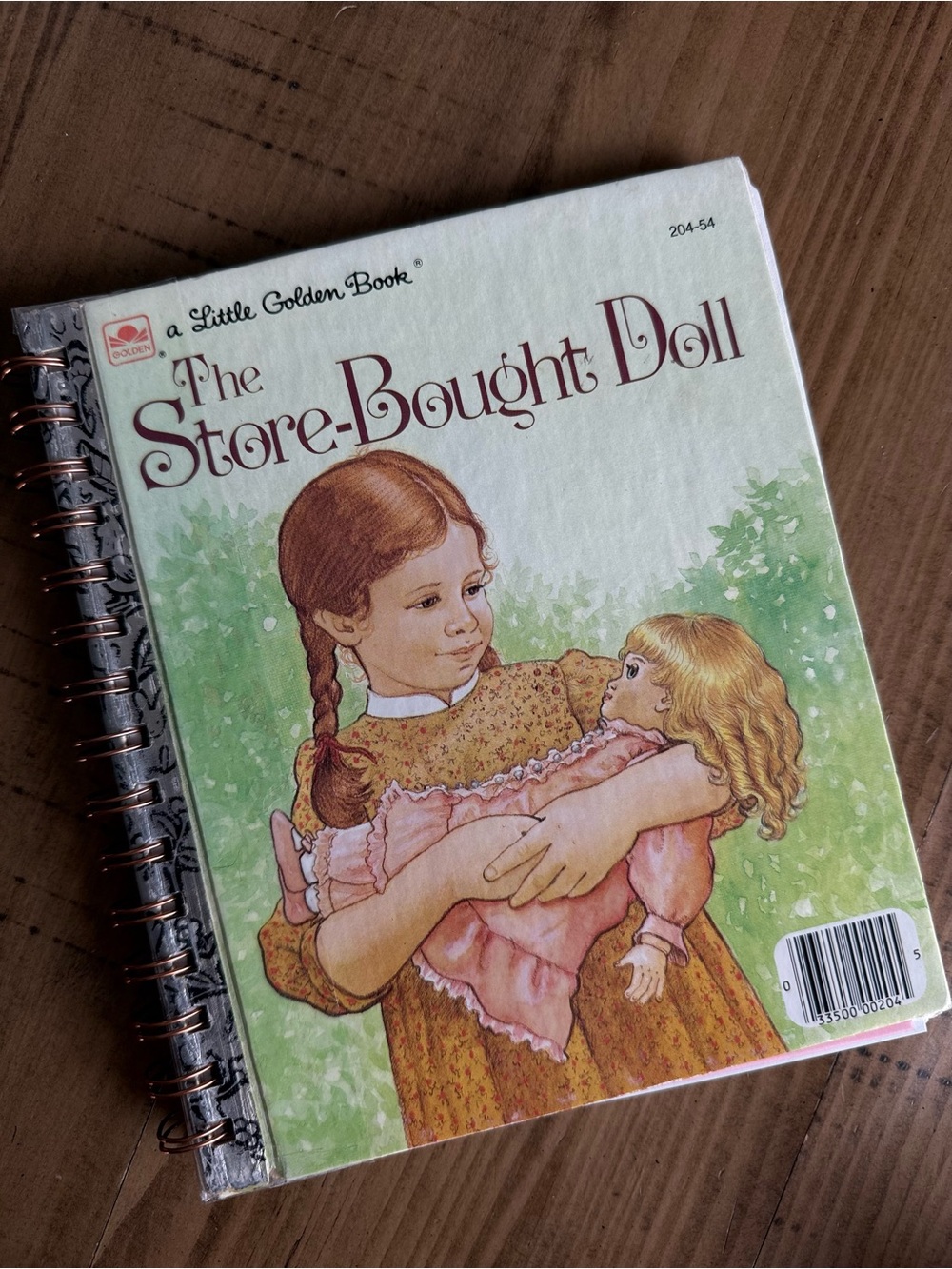 Little Golden Book: Repurposed Journal/The Store-Bought Doll